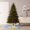 thumbnail image 4 of Lsque Bluey Print Christmas Tree Skirt with Ties and Velcro,Xmas Holiday Decorations, Adjustable Tree Skirt-48", 4 of 6