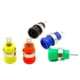 thumbnail image 1 of 5pcs Banana Plugs Black+red+Blue+Yellow+Green Banana Female Jack Binding Post Wire Connector Mix Colors, 1 of 4