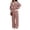 Red, variant on Stralyhd 2 Piece Lounge Set for Women Summer Loose Sets Loose Casual Polo Shirts Pants Outfits Striped Vacation Matching Set Khaki XL