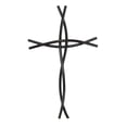 thumbnail image 2 of Dicksons Braided Black 16 x 9.5 Metal Hanging Wall Cross, 2 of 2