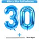 thumbnail image 2 of Globo LVMOQIQIU, 40 cm, azul, número 30, decoración de cumpleaños, 2 of 7