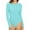 007_Sky Blue, variant on Texiao Women's Crew Neck Long Sleeve Bodysuit Comfortable Against The Skin Tops Sexy Body Suits Women Clothing, Polyester,Spandex Bikini Underwear For Women, Beige Womens Underwear Seamless