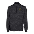 thumbnail image 2 of Men's Cutter & Buck Black Grambling Tigers Vault Big & Tall Traverse Camo Print Stretch Quarter-Zip Pullover Top, 2 of 3