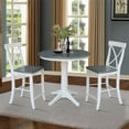 thumbnail image 3 of International Concepts 36" Solid Wood Table With 2 X-Back Counter Stools, 3 of 5