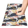 Black Cat Seamless Pattern Bath Mat 39x20 Inch Soft Absorbent Non-Slip ...