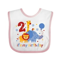 Inktastic Safari 2nd Birthday Boys or Girls Baby Bib