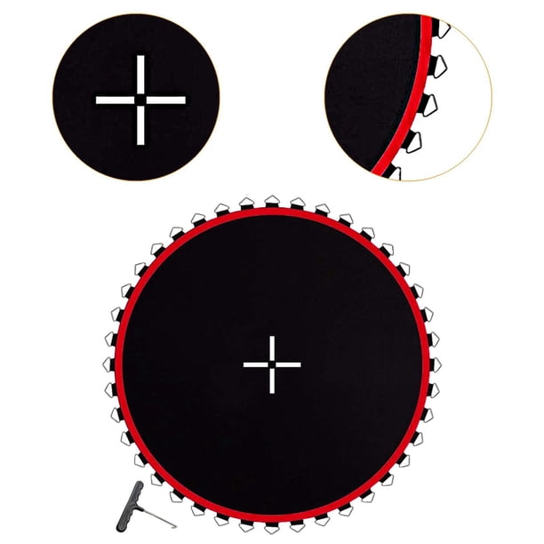 Tapis De Trampoline De Rechange – Polypropylène, UV, 48/64/72 V-anneaux, Pour 2.4/3/3.7m