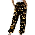 thumbnail image 4 of QATAINLAV Sweatpant for Women, 2025 Halloween Costumes Baggy Cinch Bottoms Jogger Pants Novelty Graphic Print Drawstring Waist Trousers with Pockets Birthday Gifts Multicolor XL, 4 of 6
