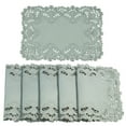 thumbnail image 6 of Placemats Set of 6 for Dining Table, Gray Table Linen, 14x20 inches Rectangle - The Creola Collection - Home Decor, 6 of 8