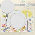 thumbnail image 3 of Ambesonne Dragonfly Place Mats Set of 4, Dandelions Happiness, Standard Size, Multicolor, 3 of 6