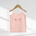 thumbnail image 2 of CYRBOKO Toddler Girls Tank Tops, Sleeveless Cotton Spaghetti Straps Summer Undershirts White Size 2-3 T, 2 of 3