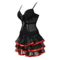 thumbnail image 3 of Clothing Womens Corset Dresses Bustier Skirt Tutu Gothic Lace Set Strapless for Elegant, 3 of 4