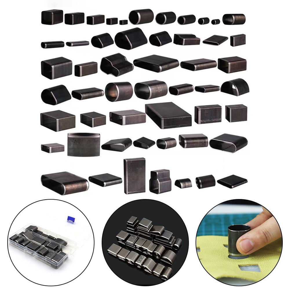 24/39/52/55 Pcs Hollow Punch Cutter Tools Kit Stainless Steel Leather Punching Die Cutting Mold Manual Hole Puncher Set