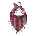 thumbnail image 2 of HuangHuanChen Boho Headbands for Women Tie-Back Triangle Head Scarf Head Kerchief Headband Knit Head Wrap Hair Scarves Headband for Women Non Slip Boho Triangle Tassel Bandana Red One Size, 2 of 6