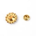 thumbnail image 2 of 50Set Alloy Rhinestones Rivets with Iron Finding for Clothes Bag Shoes Leather Craft Sunflower Platinum Red 11x8mm Pin: 2.5mm, 2 of 2