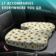 thumbnail image 4 of Premium Sunflower Pattern Memory Foam Seat Cushion Ergonomic Chair Pad for Office Chair, Car, Airplane & Bleachers Sciatica, Tailbone Hip & Back Pain Relief - Chair Cushion for Long Office Workers., 4 of 5