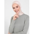 thumbnail image 2 of Green - Crew neck - Modest Dress - Refka, 2 of 7