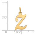 thumbnail image 4 of Diamond2Deal 14K Pendentif Initiale en Or Jaune Lettre Z pour Femmes, 4 of 6