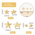 thumbnail image 2 of 600 Pcs Star Hotfix Iron On 4/6/10mm Star Embellishments Flat Back Mini Rhinestone Appliques Punk Rivets Metal Star StudsDIY, 2 of 6