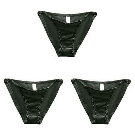 e Maternity Underwear Over The Belly 3X Out Underwear for Women Plus Size Silk Panties with Low Waist Seamless Cotton Dhoti for Women Satin and A ceangrtro Green (3Packs) Green (3Packs)