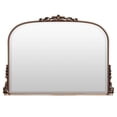 thumbnail image 5 of BEAUTYPEAK 44"x 32" Arched Vintage Decor Mirror Vanity Wall Mirror, Antique Silver, 5 of 6