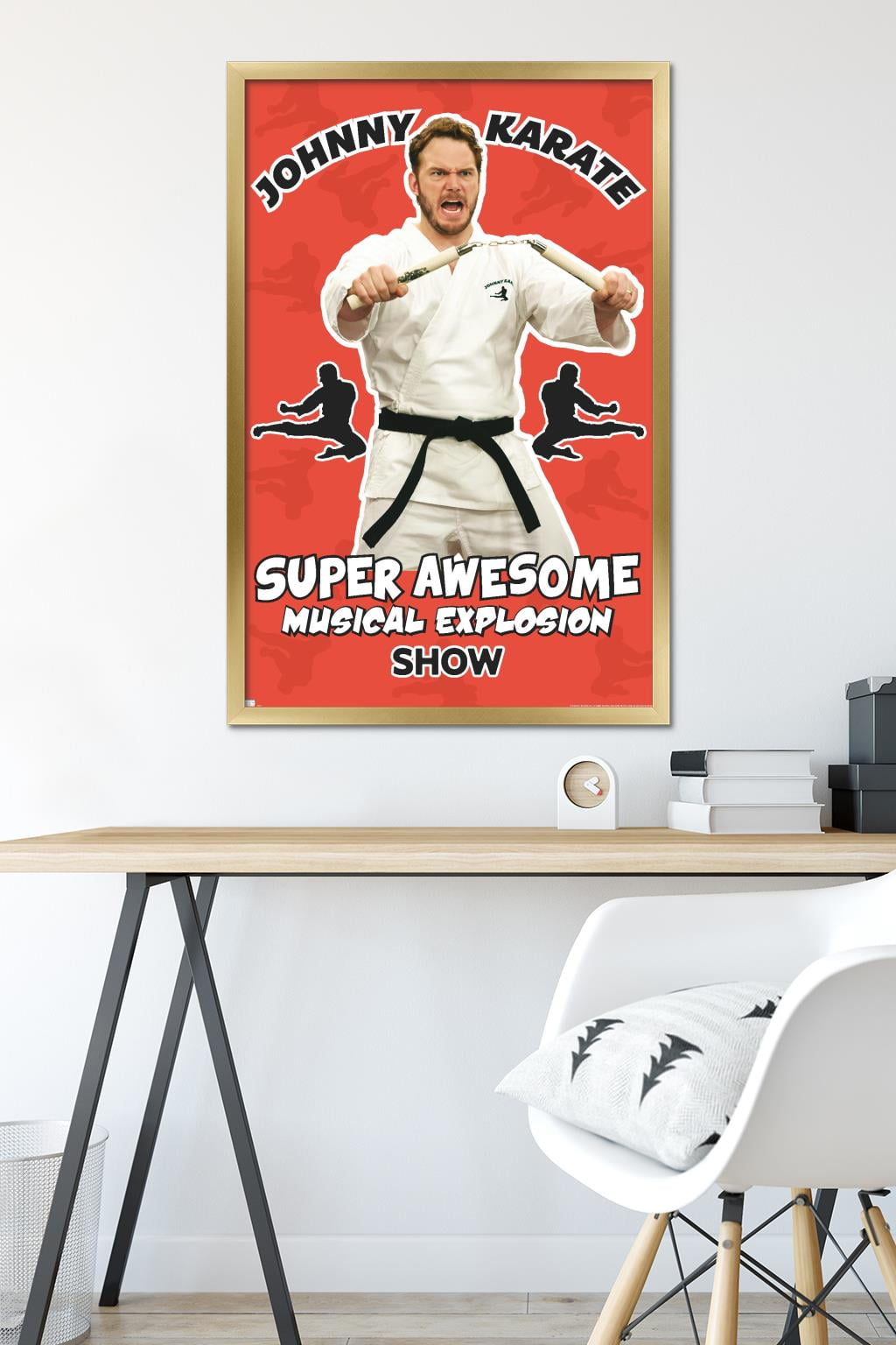 Parks and Recreation - Johnny Karate Wall Poster, 22.375" x 34" Framed