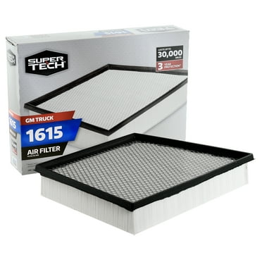 Super Tech 1615 Engine Air Filter, Replacement Filter for GM or GM Truck Fits select: 2011-2016 CHEVROLET SILVERADO, 2011-2016 GMC SIERRA
