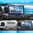 thumbnail image 2 of Estéreo de coche Android 10.1" HD Touchscreen Honda Civic, 2 of 8