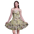 thumbnail image 1 of Bimba Robe Soleil Mini à Taille Smockée pour Femmes, Imprimée, Tenue de Fête d'Été pour les Vacances - Xxx-Grand, 1 of 5