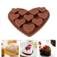 thumbnail image 1 of Heart Shaped Molds Fondant Cake Chocolate, 1 of 7
