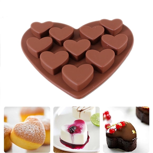 Dvkptbk Cake Mould Heart Shaped Silicone Molds Fondant Cake Chocolate Kitchen Gadgets on Clearance