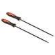 thumbnail image 1 of Uxcell Cuchilla de afilado de cadena de motosierra, paquete de 2, afilador de cadena de motosierra redondo de 5/32 pulgadas (4.0 mm), rojo y negro, 1 of 6