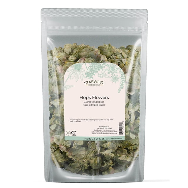 Flores enteras de lúpulo Starwest Botanicals 113 g Kosher