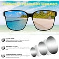 thumbnail image 6 of FEISEDY Sunglasses Fit Over Glasses Oversized Polarized Shiny for Women Sunglasses UV400 B0269, 6 of 14