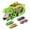 Green with 4 cars, variant on Bunblic Dino Transport Car Dinosaur Swallowing Vehicle Swallow Transport Play Vehicle Toy for Ages 3 4 5 Years Old Boy Kids Preschool Green with 6 cars