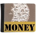 thumbnail image 1 of Korean Map Seoul and Busan Money Wallet Purse Flip Bifold Faux Leather Multi-Function, 1 of 4