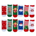 thumbnail image 1 of 6 Pairs Combed Cotton Children's Cartoon Christmas Stockings Creative Warm Socks, 1 of 8