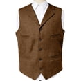 thumbnail image 6 of Miqool Mens Formal Suit Vest Sleeveless Button Front Lightweight Waistcoat Business Work Office Blazer with Multiple Pockets, 6 of 7