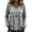 21# Gray, variant on Linen Blouses for Women Summer Cute Fringe Long Sleeve Modest Tunic Tops Casual Y2k Baggy Crew Neck Plain T Shirts Green XXL