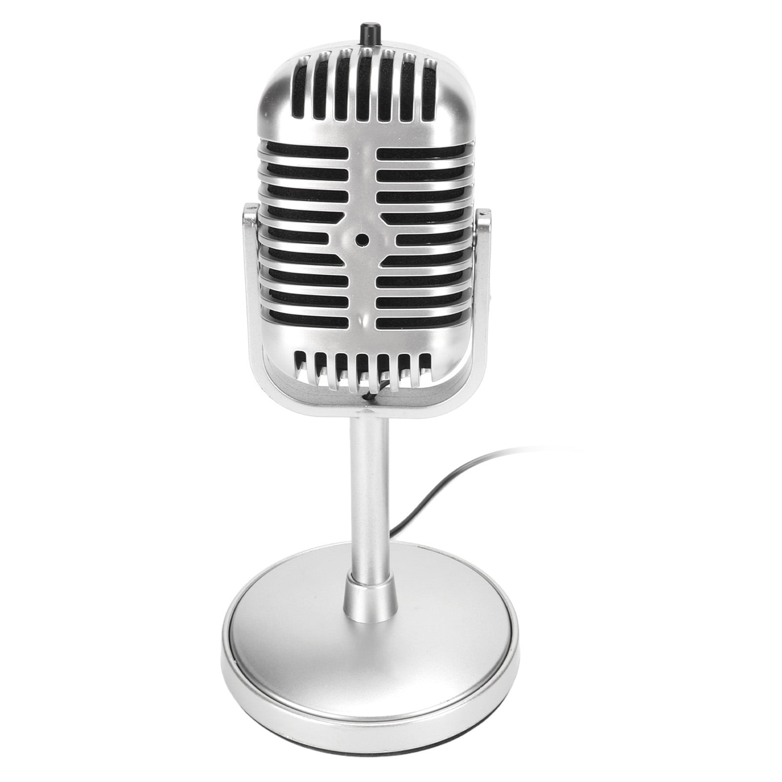 Retro Mic, Vintage Microphone Wired  Angle Clear Sound Lightweight  For Studio Recording