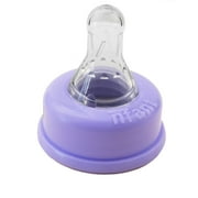 nfant | Slow Flow Nipple, Purple (6ml/min), 4-Pack
