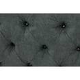 thumbnail image 4 of DecMode 28" x 19" Dark Gray Wood Tufted Ottoman, 1-Piece, 4 of 11