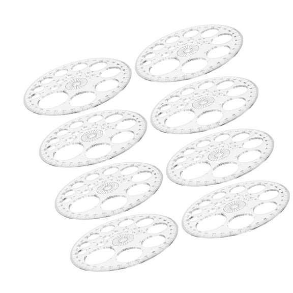 Masteelf 8Pcs Measure Protractor Circle Protractor Students Plastic Protractor Round Protractor Tool