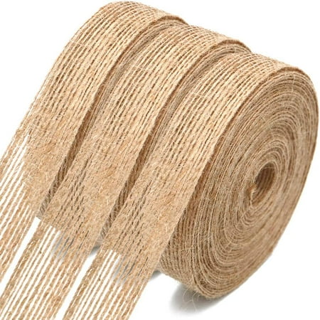2M Vintage Naturel Jute Toile De Jute Hessian Ruban Rouleaux Rustique