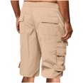 thumbnail image 3 of Chiccall Mens Cargo Shorts Lightweight Summer Casual Elastic Waist Drawstring Outdoor Hiking Work Shorts with Multi Pockets, 3 of 7