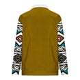 thumbnail image 4 of Sudadera sin capucha para hombre, informal, a la moda, con cuello alto, estampado, cremallera, jersey de manga larga, blusa de poliéster para hombre, 4 of 4