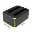 thumbnail image 3 of Cargador de batería de plástico Hub 2 ranuras cargador portátil HUB adaptador para Insta360 X3, 3 of 9
