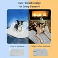 thumbnail image 5 of Nuvica TempBalance Mat, Cooling Relief for Pets, Washable Dog Cooling Mat Ice Silk Cool Mat, Cool Fabric Structure, Dual-Sided Design for Every Season (Beige,X-Large), 5 of 9