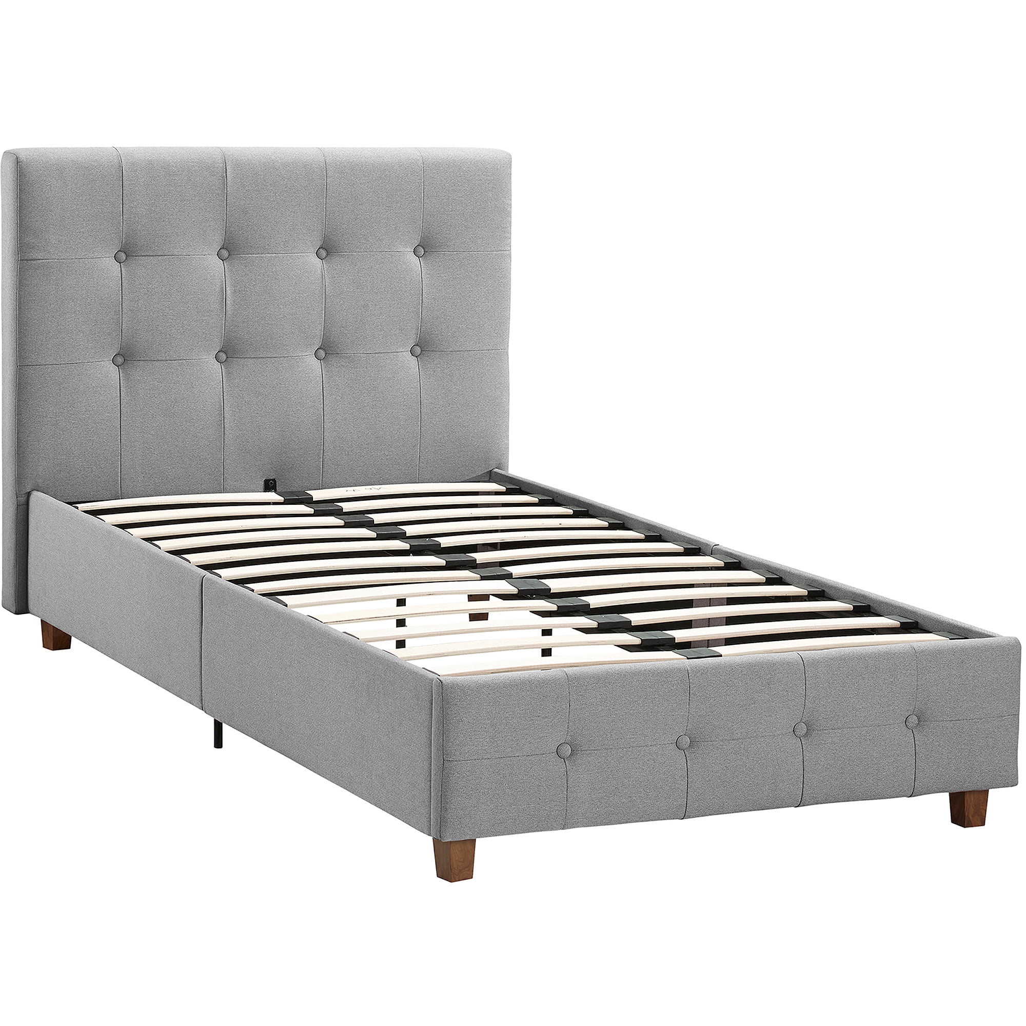 Rose Linen Upholstered Bed Multiple Sizes And Colors Walmartcom - rose linen upholstered bed multiple sizes and colors walmartcom -