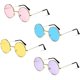 thumbnail image 1 of Gafas de sol redondas unisex Gafas retro de colores Gafas de sol hippies 60s John Lennon Regalo, 1 of 5